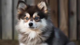 2nd Generation Blue Eyes Pomsky Puppy