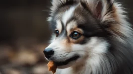 Pomsky puppy looks like a fox