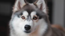 The Pomsky Relaxing At The Water