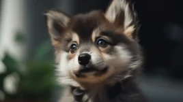 Training the Pomsky to walk on a leash