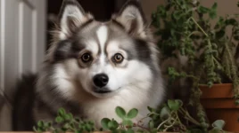 Unusual panting of Pomskies