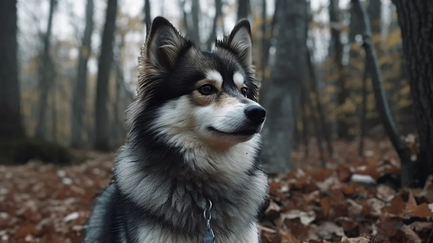 A realistic Pomsky-style dog for a Pomsky Doodle owner-fit, coat, allergy, grooming, and care FAQ
