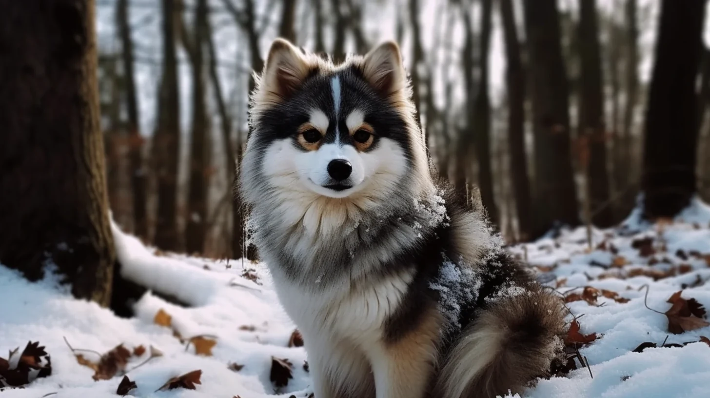 Pomsky outdoors for a health problem prevention checklist