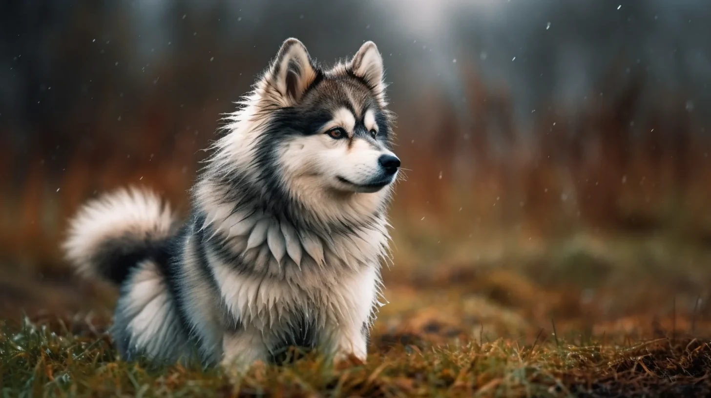Small spitz-type companion dog outdoors for a Pomsky Pomeranian Shih Tzu owner-fit guide