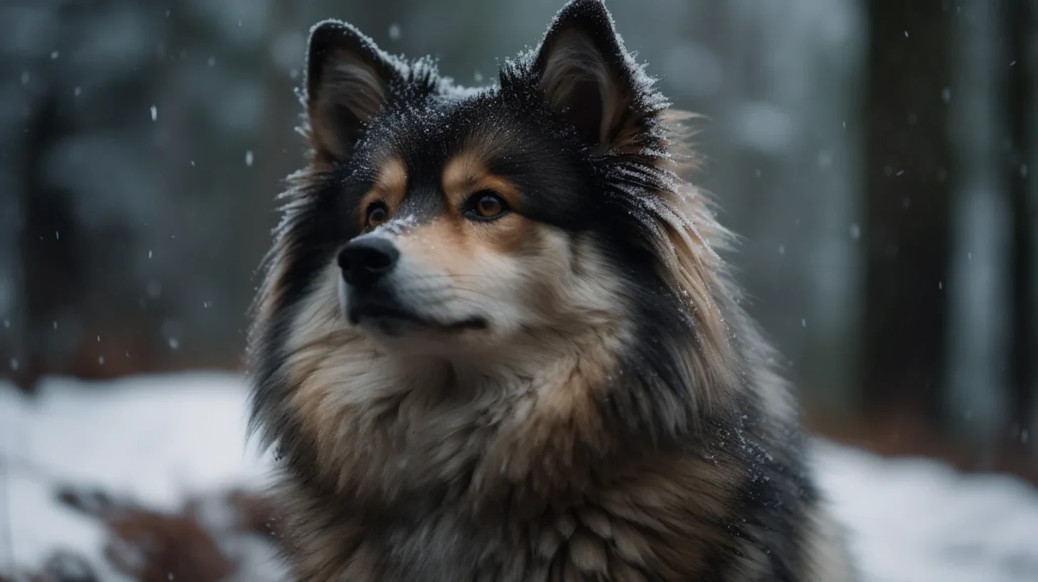 Pomsky puppy with a thick coat for a grooming and health care checklist