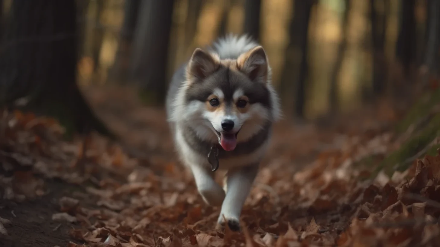 A realistic Pomsky for a slow eating and safe feeding routine guide