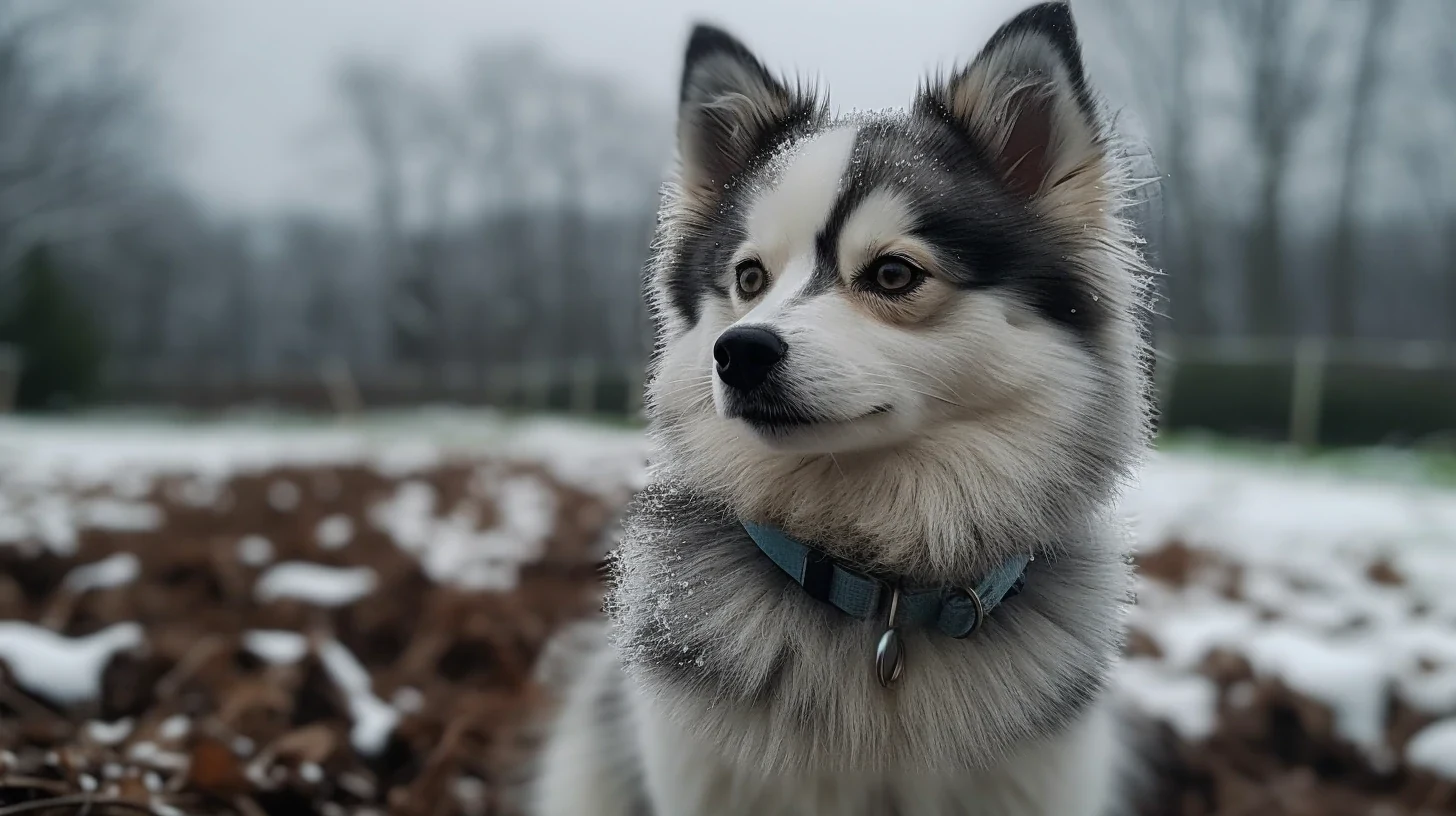 Pomsky outdoors for a Royal Canin food fit checklist by size, life stage, and veterinary needs